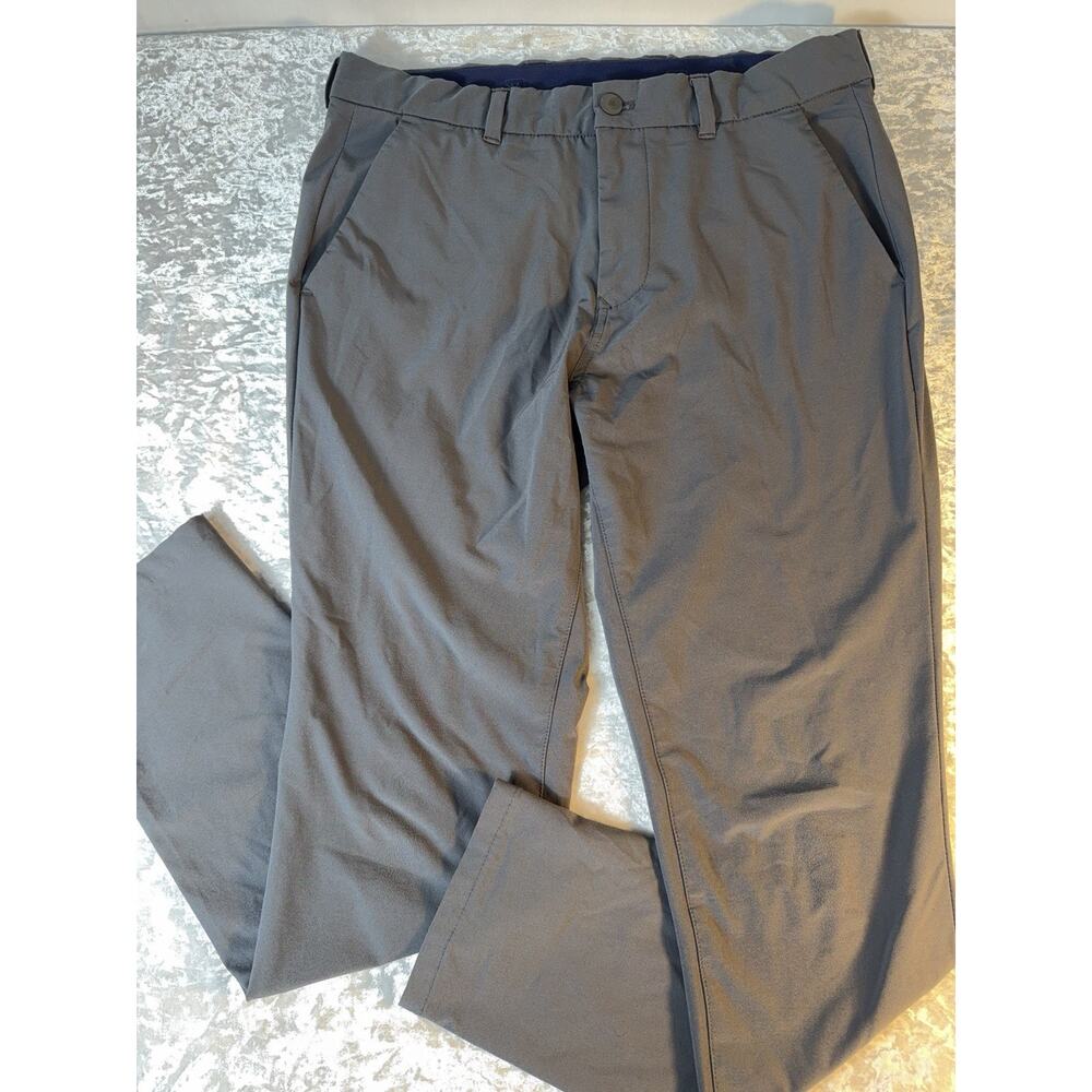 Mizzen+Main Helmsman Pants‎ 32x30 Slim Gray Performance Stretch Dress Golf